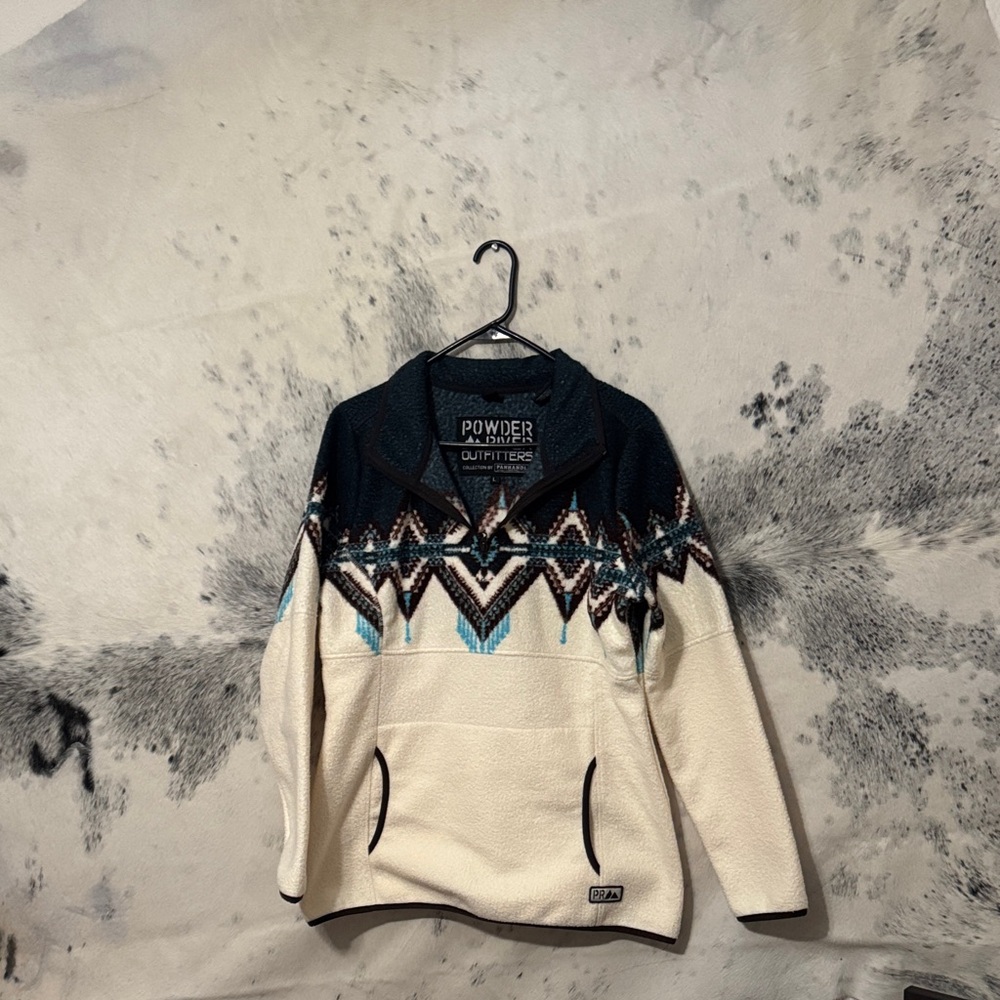 Powder River Outfitters Women's Black and Cream Teddy Jacket